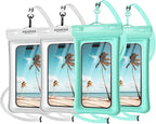 NEPHI IP68 Waterproof Phone Pouch 2 Pack-Up to 8.0"，Adjustable Neck Lanyard by IPX68WaterproofPhonePouch