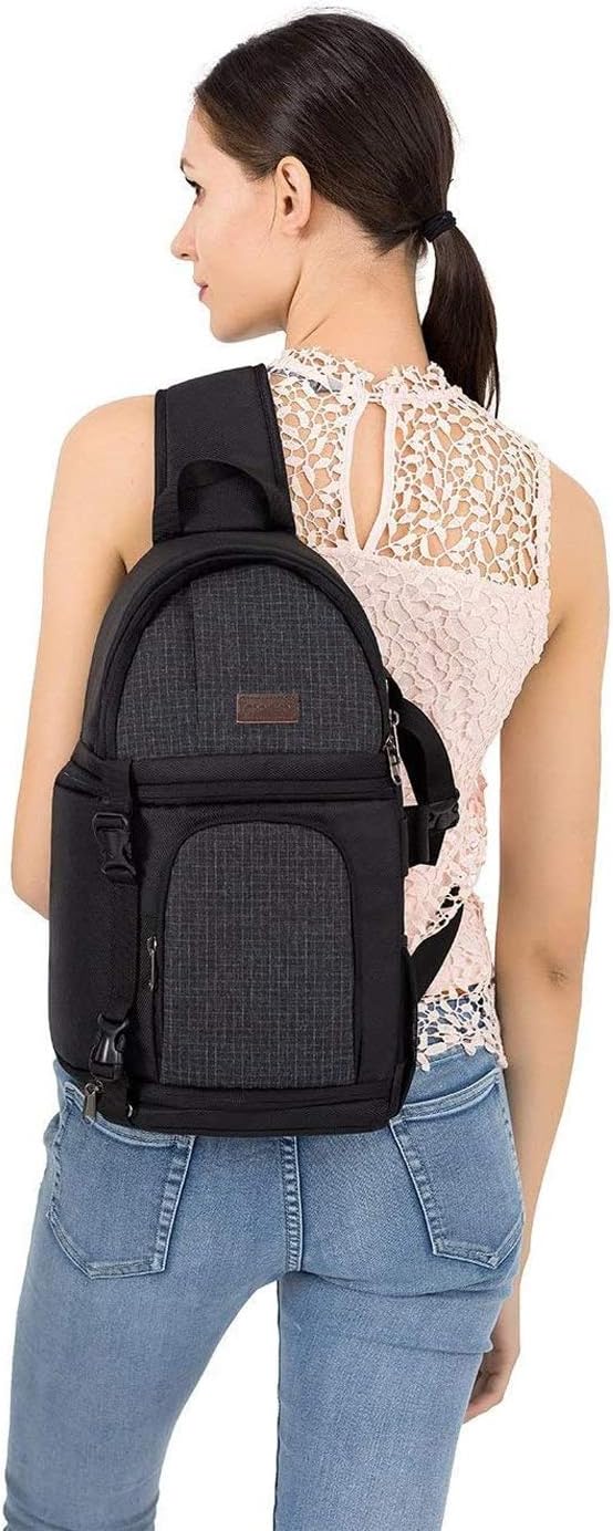 MOSISO Camera Sling Bag, DSLR/SLR/Mirrorless Camera Backpack Case Shockproof - Image 6