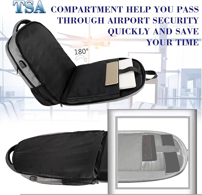 17 Inch Laptop Backpack, MATEIN TSA Large Backpack - Image 7