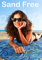 Microfiber Thin Lightweight Flat Beach Towel Sand Free Quick Dry Absorbent - Image 3