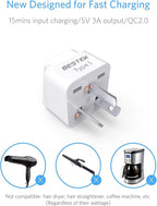 BESTEK Australia New Zealand Travel Plug Adapter, Grounded Universal Type I - Image 6