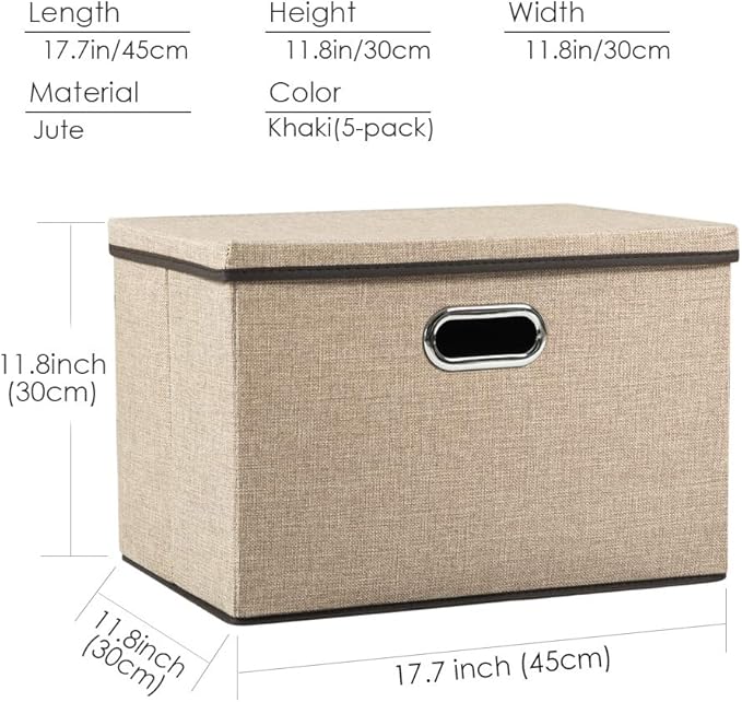 PRANDOM Large Collapsible Storage Baskets - Image 4