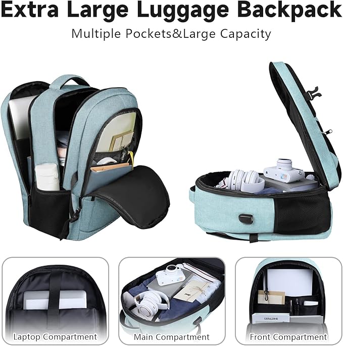 Lapsouno Extra Large Backpack, Travel Laptop Backpack, Carry on Backpack - Image 6