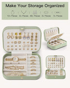 Vlando Travel Jewelry Case, PU Leather Travel Jewelry Box - Image 7