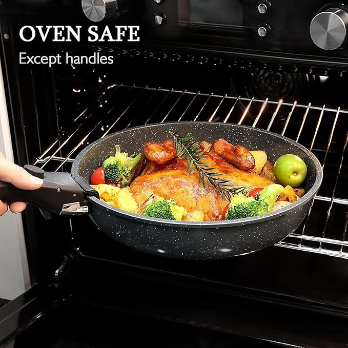 GiPP Ceramic Pots and Pans Set Non Stick, Nonstick Detachable Handle Cookware - Image 5
