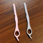 Stainless Steel Hair Cutting Tool for Salon & Home, Premium Hair Thinning Texturizing Faether Razor