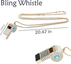 Whistle, Rhinestone Sports Whistle - Image 2