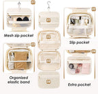 Travel Toiletry Makeup Bag for Women Hanging Toiletry Bag Cosmetic Organizer - Image 3