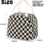 Bluboon Lunch Bag for Women Men Cute Corduroy Lunch Tote Bags Reusable - Image 3