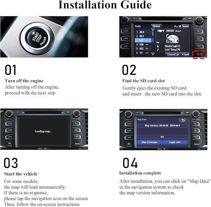 Grayda 2025 Latest Navigation SD Card Map Update 86271-0E077, GPS Map Card - Image 6
