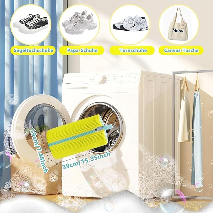2Pcs Shoe Washing Machine Bags, Laundry Shoe Bags - Image 2