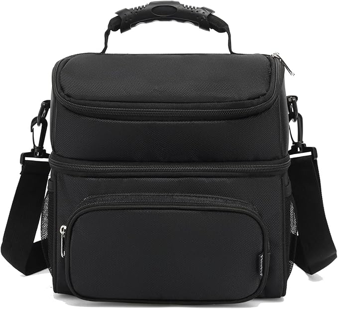 FlowFly Double Layer Cooler Insulated Lunch Bag Adult Lunch Box Large Tote Bag - Image 7