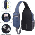 WATERFLY Crossbody Sling Backpack Sling Bag Travel Hiking Chest Bag Daypack - Image 3