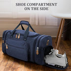 Gonex Canvas Duffle Bag 60L Travel Duffel Overnight Weekend Bag - Image 3