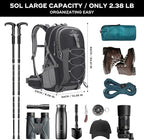Maelstrom Hiking Backpack, Camping Backpack, 50L Waterproof Hiking Daypack - Image 3