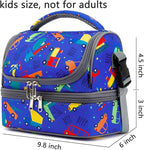 FlowFly Kids Double Decker Cooler Insulated Lunch Bag Large Tote - Image 3