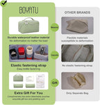 Travel Makeup Bag Organizer Cosmetic Bag: 3 Pcs Set Make up Bags - Image 2