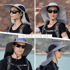 Sun Hat for Men Women with Neck Flap, UPF 50+ UV Protective Hiking Fishing Hats - Image 5