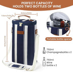 2-Bottle Insulated Wine Carrier Tote - Image 2