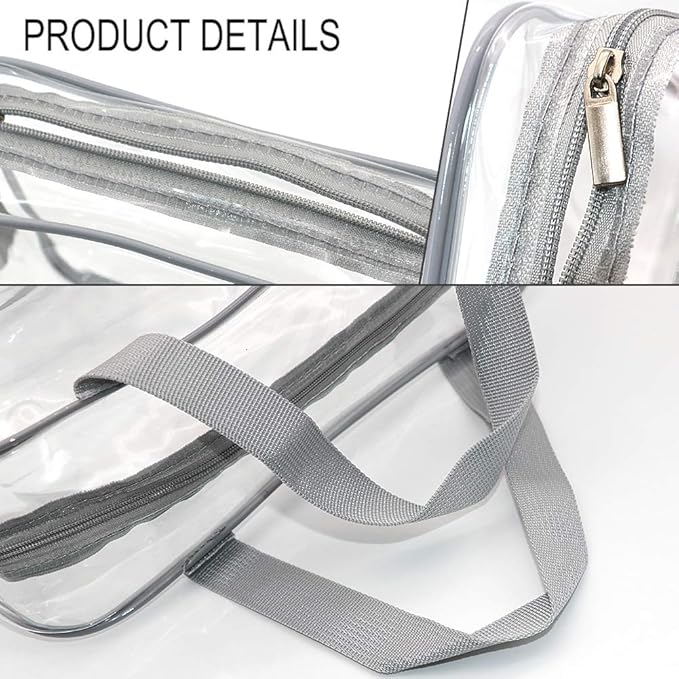 APREUTY Clear Makeup Bags, TSA Approved 6Pcs Cosmetic Makeup Bags Set Clear PVC - Image 8