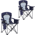 ALPHA CAMP Oversized Camping Chair Heavy Duty Lawn Chair by ALPHACAMP