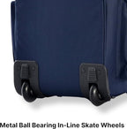 Olympia U.S.A. 29 inch Jumbo Size 8 Pockets Wheeled Rolling Duffel Bag Water - Image 6