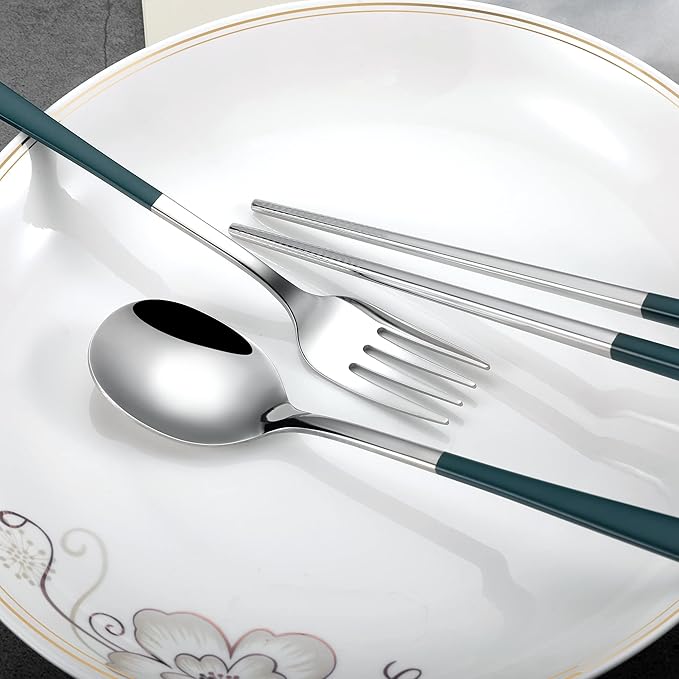 Travel cutlery set, 18/8 stainless steel cutlery, Reusable utensils set - Image 5