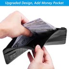 Airtag Passport Holder Cover Wallet Travel Essentials RFID Blocking Leather - Image 4