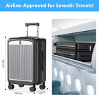 MGB Carry on Luggage 22x14x9 Airline Approved, Durable PC Hardside Suitcase - Image 7