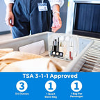 AURUZA 2 Pack Travel Toiletry Bag, TSA Approved Cosmetic Bag - Image 3