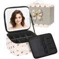 Makeup Bag With LED Mirror, Travel Makeup Case with Light up Mirror Fashion by TANTO