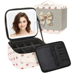 Makeup Bag With LED Mirror, Travel Makeup Case with Light up Mirror Fashion by TANTO