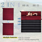 0 Degree Sleeping Bag Cotton Flannel Winter Cold Weather - Image 5