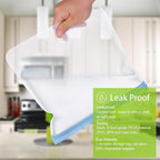 SPLF 12 Pack Dishwasher Safe Reusable Snack Bags, BPA Free Storage Bags - Image 4