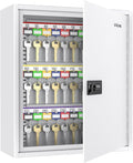 Uniclife 60 Position White Key Cabinet Steel Security Storage Box by UnicLife