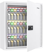 Uniclife 60 Position White Key Cabinet Steel Security Storage Box by UnicLife