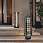 Grand patio Solar Outdoor Floor Lamp Water-Resistant Wicker Deck Lantern Light - Image 2