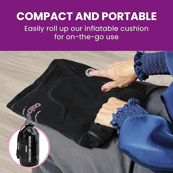 Cabeau Evolution Cushion Portable & Lightweight Inflatable Seat Cushion - Image 6