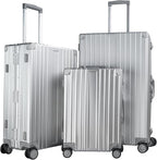 TRAVELKING All Aluminum Luggage Zipperless Hard Shell Luggage Case - Image 5