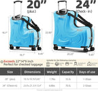 Kids Ride-On Suitcase, Hardside Rolling Luggage - Image 7
