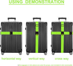 Luggage Straps for Suitcases TSA Approved Travel Belt 8 Pack by Chelmon - Image 5