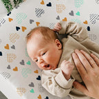 BROLEX Changing Pad Covers for Baby: Boy Girls Ultra Stretchy Soft 2 Pack Heart - Image 5