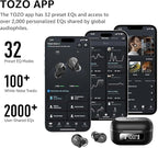 TOZO NC9 Hybrid Active Noise Cancelling Wireless Earbuds, 6 Mics ENC Clear Call - Image 2