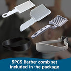 5PC， fading trimming comb, fading comb, self hair cutting tool, men's self hair cutting kit, very suitable for professionals and families to use.