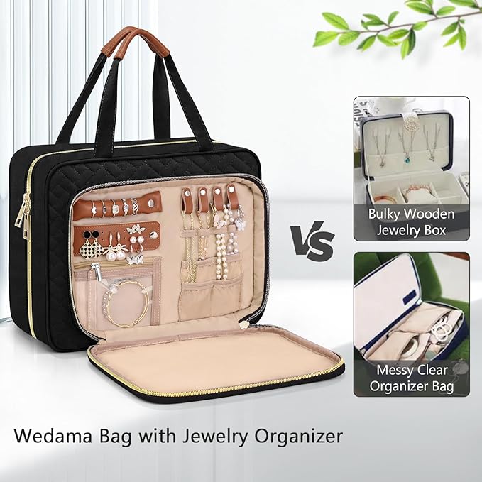 Wedama Toiletry Bag for Women, Hanging Travel Toiletry Bag - Image 3