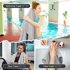 Quick Dry Travel Towel, 3 Sizes 1 Pack Camping Microfiber Towel, Lightweight - Image 5