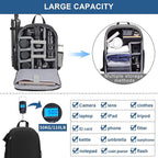 Cwatcun Camera Backpack Bag Professional - Image 4
