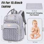 Diaper Bag Backpack, Stylish Baby Diaper Bag, Waterproof Travel Diaper - Image 2
