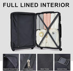 Merax Luggage Set 3 Piece Hardshell Suitcases - Image 4