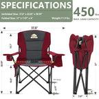 Oversized Folding Camping Chairs - Image 3